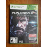 Metal Gear Solid 5 Ground Zeroes Para X-box 360