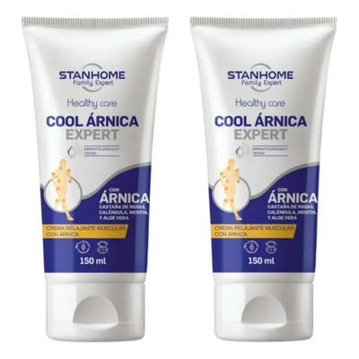 Stanhome 2 Pzas Cool Árnica Expert Crema Relajante Muscular Árnica