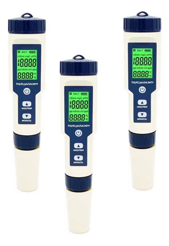 Test Control De Agua Tds/ec/ph/sal/temp Para Osmosis Inversa