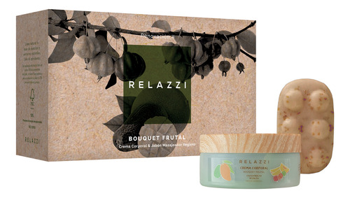 Crema Corporal Relazzi Bouquet Frutal 190g + Jabon Set