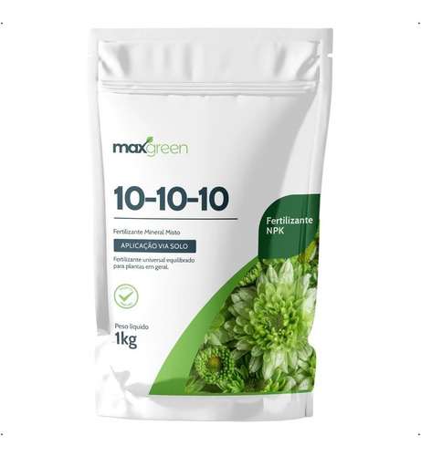Adubo Maxgreen 10-10-10 Fertilizante Mineral Misto