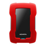 Disco Duro Externo Adata Hd330 2.5' 2tb Usb 3.1 Rojo/negro