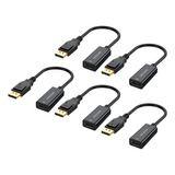 Adaptador Displayport A Hdmi, Paquete De 5, Puerto De Pantal