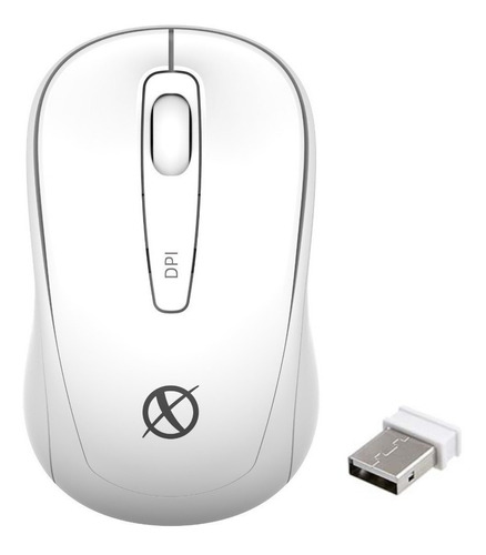 Mouse Inalambrico Xinua M1 Blanco Rosa Ajuste Dpi Usb 2.4ghz