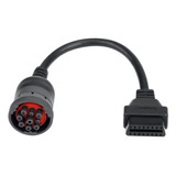 J1939 - Adaptador De Conector Hembra De 9 Pines A Obd2 De 16