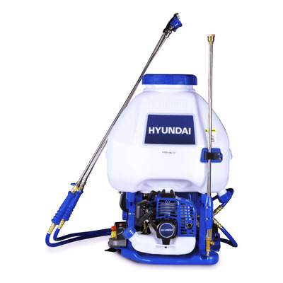 Fumigadora Agrícola Hyundai 25l Nueva Motor 2 Tiempo Hyd25v Azul