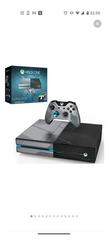 Xbox One Fat 1tb Halo 5 Com Fonte E Controle