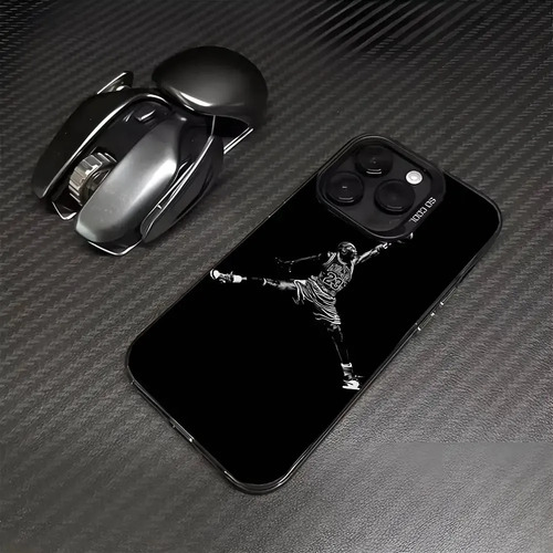 Funda De Teléfono M-michael J-jordan Para iPhone 17 Air 16 15 14 13 12 1 Pro Max Plus, Color A Prueba De Golpes, Carcasa Plateada, 1 Unidad