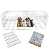 Cercadinho Pet Caes Cachorros Galvanizado 60x60 8 Peça