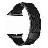 Malla Magnetica Reloj Apple Watch Imantada Se S6 38 40 Mm Color Negro