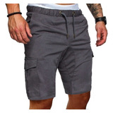 Bermudas Hombre Casual Short Suelto Cómodo Bolsillos De Moda