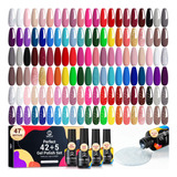 Mefa Juego De 47 Esmaltes De Uñas De Gel, Colección De 42.