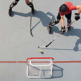 Franklin Sports Nhl Hockey De La Calle Acero Meta - Niños De