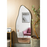 Espelho Organico 170x70 Grande Indutrial Sala Hall Quarto Moldura Chumbo