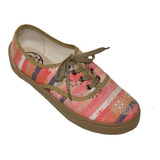 Tenis Casual Leon Mujer Dama Coral Textil Grecas