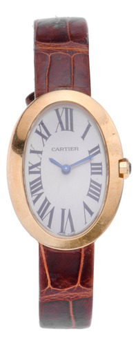 Reloj Mujer Cartier Baignore Referencia 3208 Quartz Oro Piel