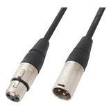 Cable Xlr Macho Hembra Balanceado De 1 Metro