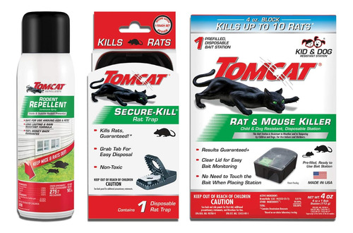 Paquete De Ratas Tomcat: Kill & Prevent Rats, Repelente De 1