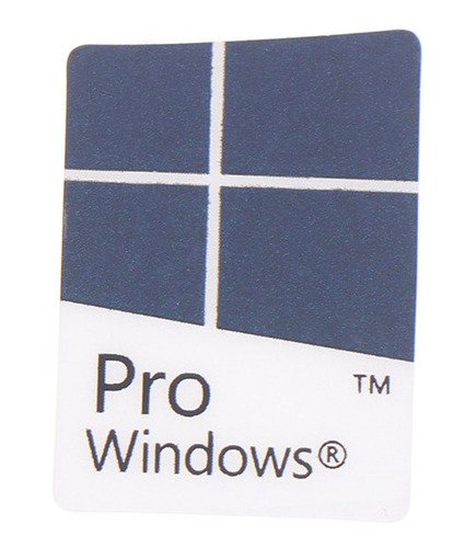 Sticker Sistema Operativo Windows 10 Pro Pegatina Laptop Pc