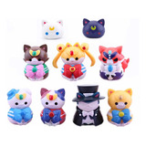 1 Set De Gatitos Michis Sailor Moon Coleccionables