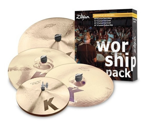 Set 4 Platillos Zildjian Kc0801w Workship K Custom Pack