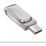 Pendrive Sandisk 256 Gb Dual Drive Luxe Otg Usb 3.1 Tipo C 