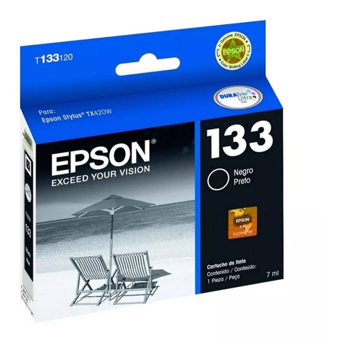 Cartucho Epson T133 Negro T133120 Original Tx420 320 235