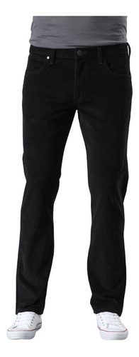 Pantalón Hombre Greensboro Regular Straight Fit Cotelé Black