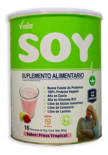 Vivalite Soy. Suplemento Alimentario 900g. Agronewen.