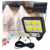 Lámpara Solar Recargable Luz Solar Exterior Jardin 120 Led