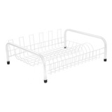 Escorredor De Louças Cama Seca 13 Pratos Porta 6 Copos Cozinha Cor Escorredor Cama Branco Grande