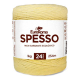 Barbante Euroroma Spesso Colorido 24 Fios 1 Kilo Cor Amarelo Bebê - 400