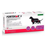 Fortekor Flavour 5 Novartis Cães E Gatos 28 Comprimidos