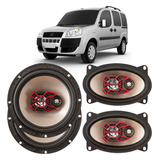 Kit Alto Falante Fiat Doblo Triaxial Bravox 6 + 4x6