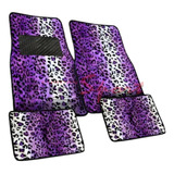 Cubre Alfombra Violeta Animal Print Para Auto