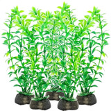 Planta Artificial Enfeite Decoração Aquário Lxs710 17cm 5 Un