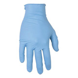 Paq. 100 Guantes De Nitrilo Color Azul Talla Grande 2322l 