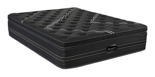 Colchón King De Resortes Simmons Beautyrest Black Negro - 180cm X 200cm X 36cm Con Pillow Top