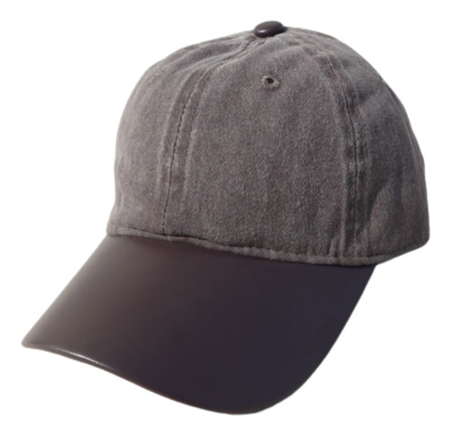 Gorra Gabardina Gastada Combinada Ecocuero Importada Unisex 