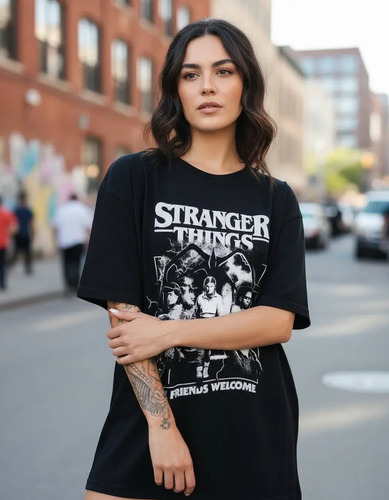 Camiseta Stranger Things Camisa Unissex Série Novidade Promo
