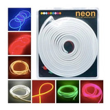 Cinta Led Neon Flex Rojo 12v 5 Metros Incluye Fuente