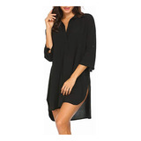 Mujer Traje De Playa Baño Cover Up Bikini Blusas Vestidos .