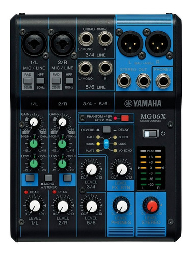 Consola Mezcladora De 6 Canales Yamaha Mg06xu