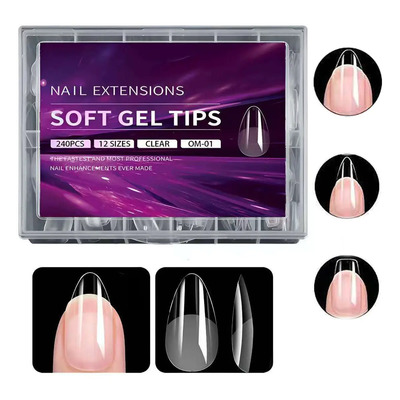 MHUITW 240 Pzs Tips Para Uñas Soft Gel Diferentes Modelos Y Tamaños Estilo 1 | MercadoLibre