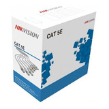 Cable Utp Cat 5e Interior Hikvision 100% Cobre