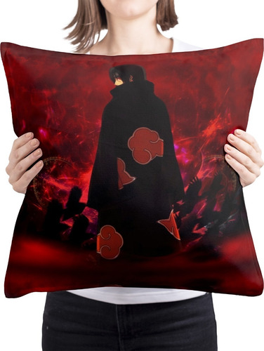 Cojin Almohada Anime Naruto Itachi Genjutsu Cuadrado Suave