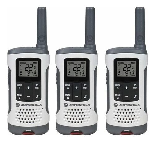 Radio De Comunicación Motorola Walkie Talkie T260mc, 3 Unid