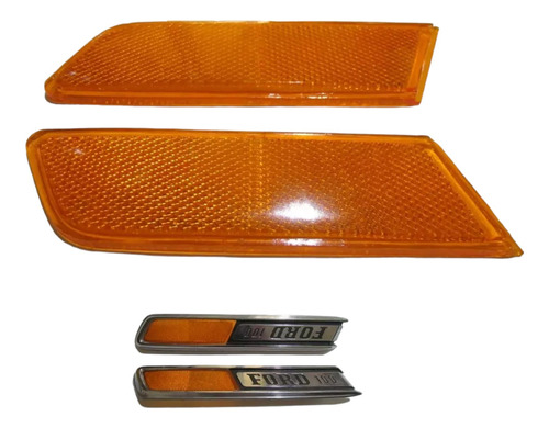 Reflejantes De Emblema Cofre Camioneta Ford 68 69 70 71 72