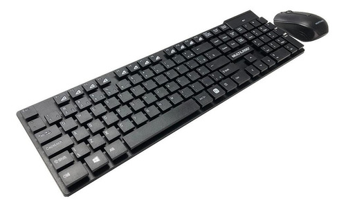 Kit Combo Teclado E Mouse Sem Fio Wireless Multilaser Tc251 