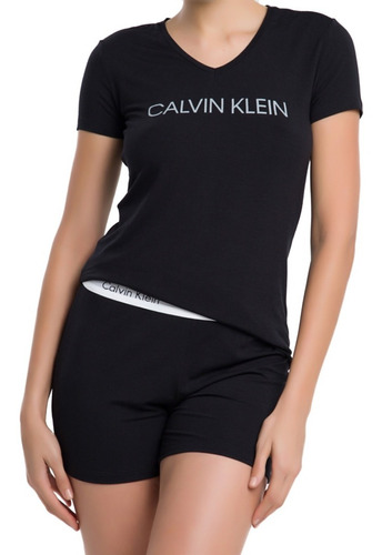 Conjunto Pijama Calvin Klein Camiseta Short Sleepwear Kit